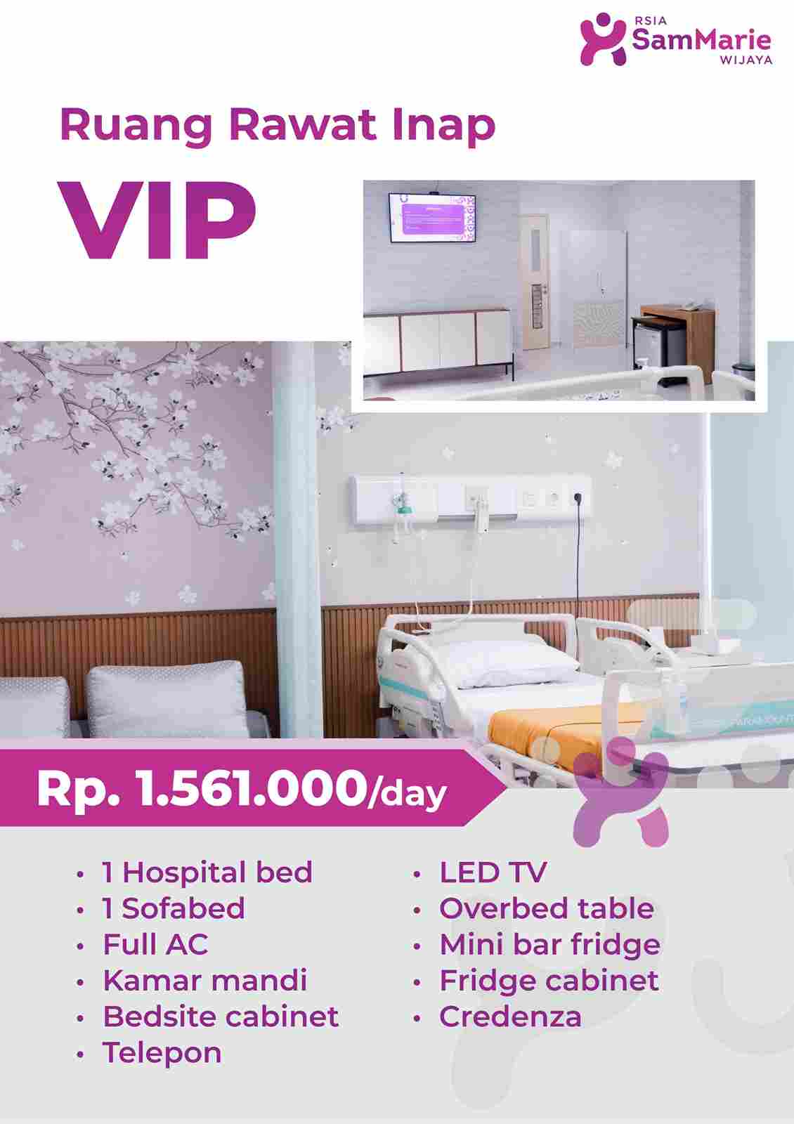 Ruang Rawat Inap Clinic SamMarie Wijaya