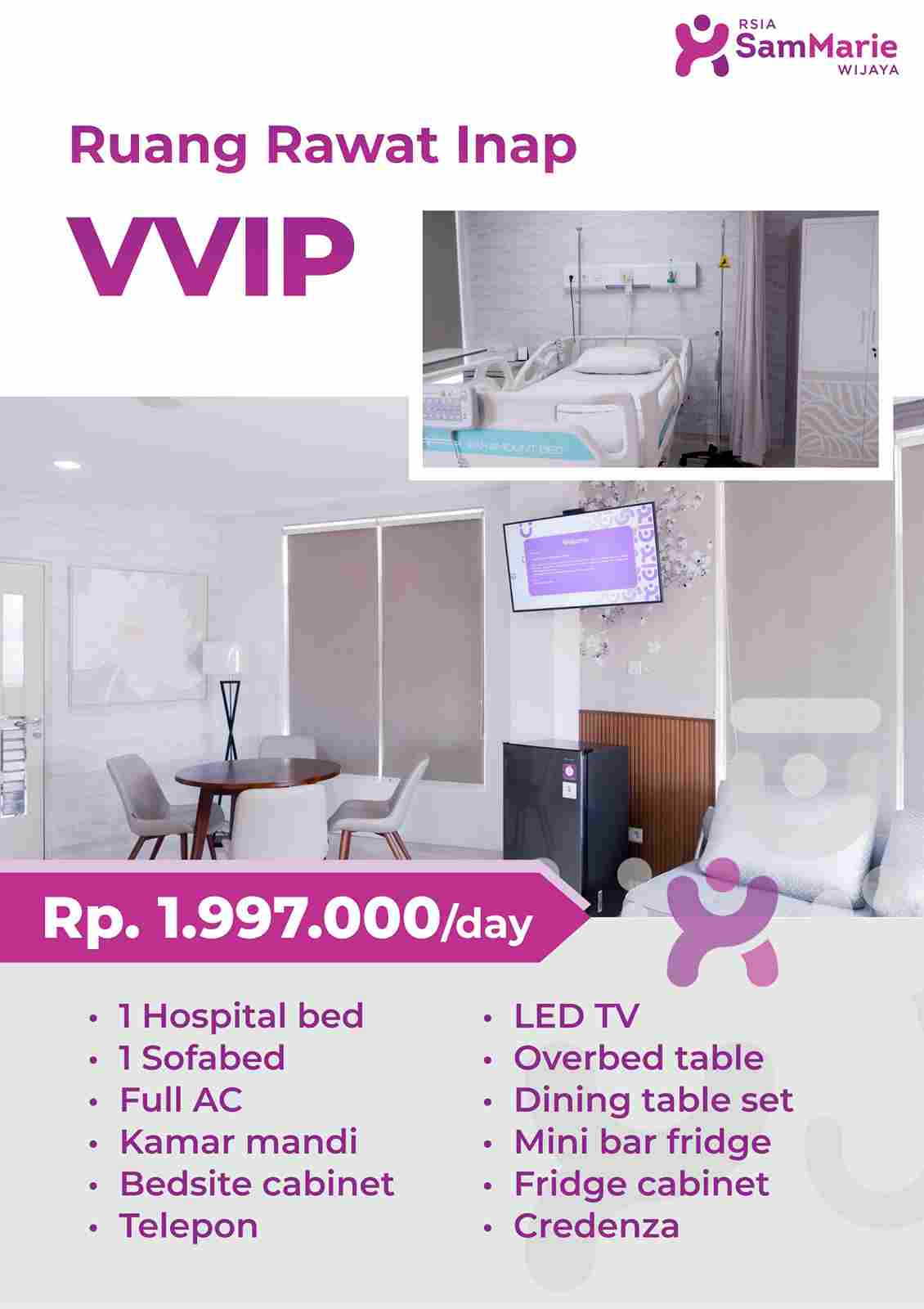Ruang Rawat Inap Clinic SamMarie Wijaya