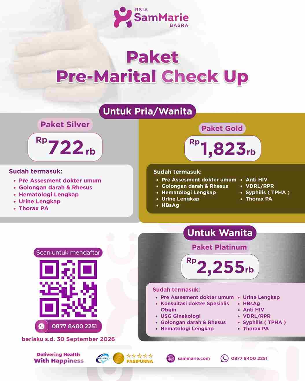 Paket Pre-Marital Check Up